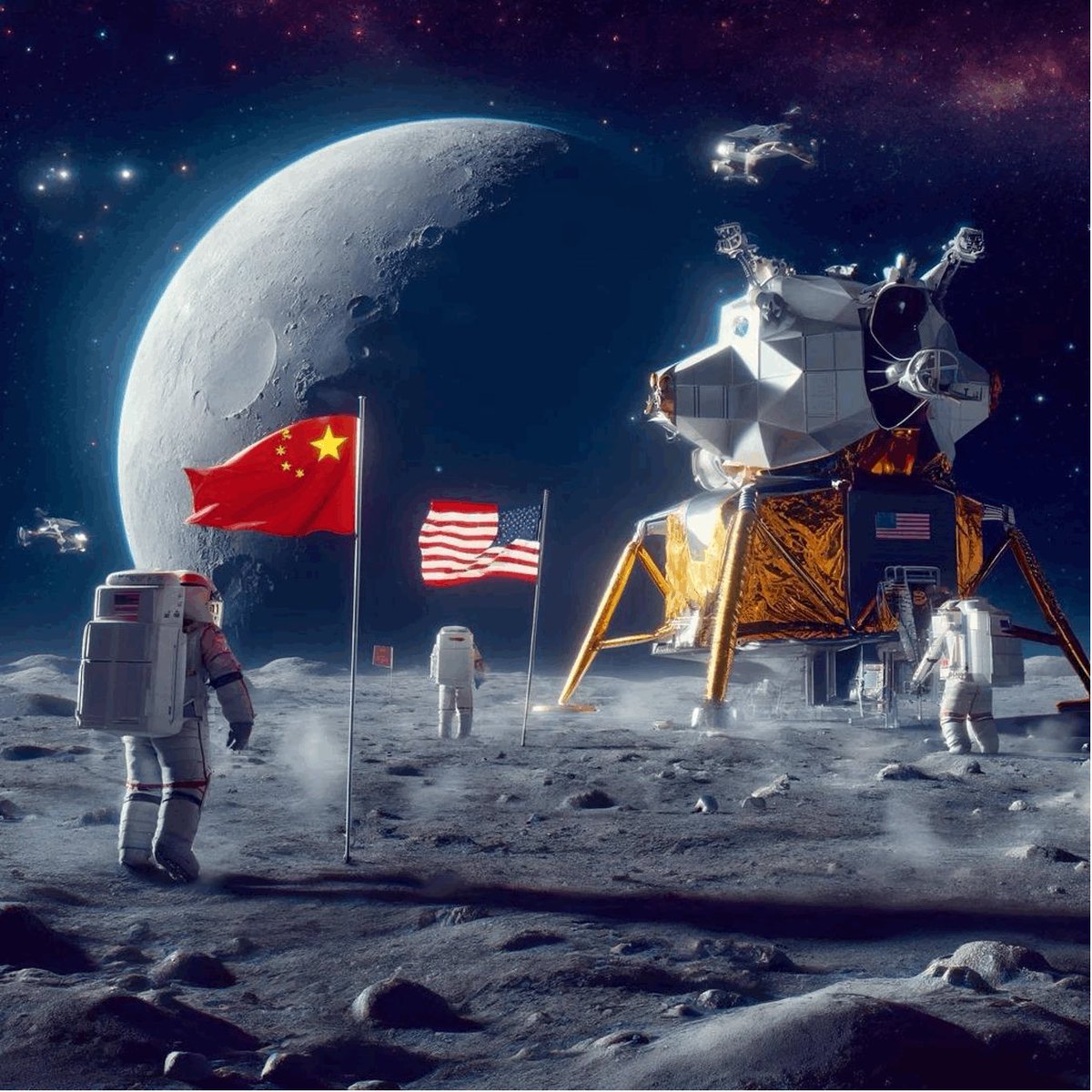 China has launched a space mission to collect samples from the back of the Moon, @WSJ reports. This will be a key moment in the rivalry between #China and the United States for control of the Moon's south pole, which contains significant ice reserves. #NASA fears that if Beijing…