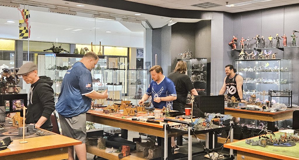 The Really REALLY Good GT starts now! 'Frigid Zephyr' round 1.  

Ps. This mission's choice was Nick's fault 🤭
#AgeOfSigmar
#WarhammerCommunity