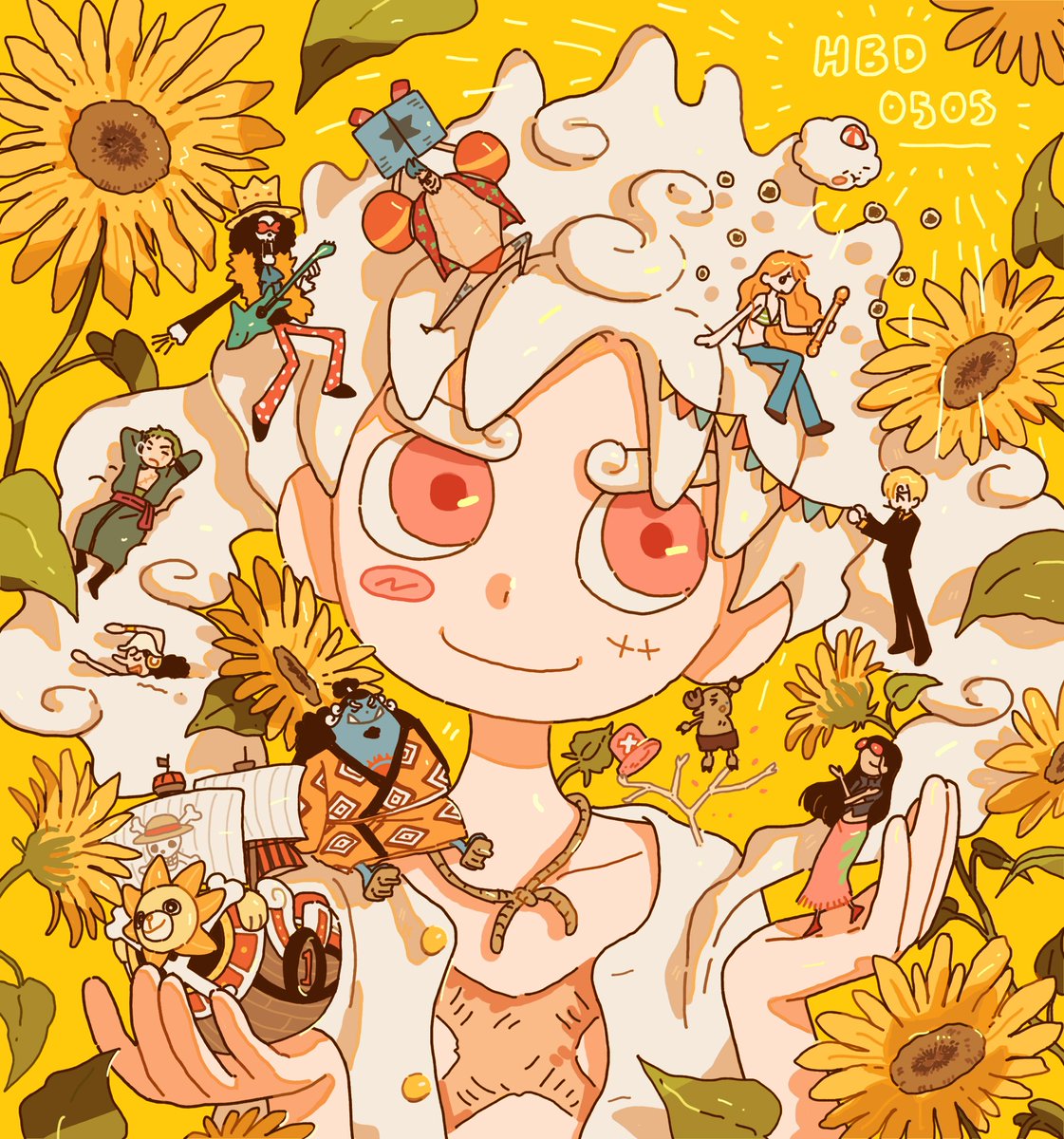 🌻생일축하해!🌻
#ルフィ生誕祭2024
#ルフィ生誕祭