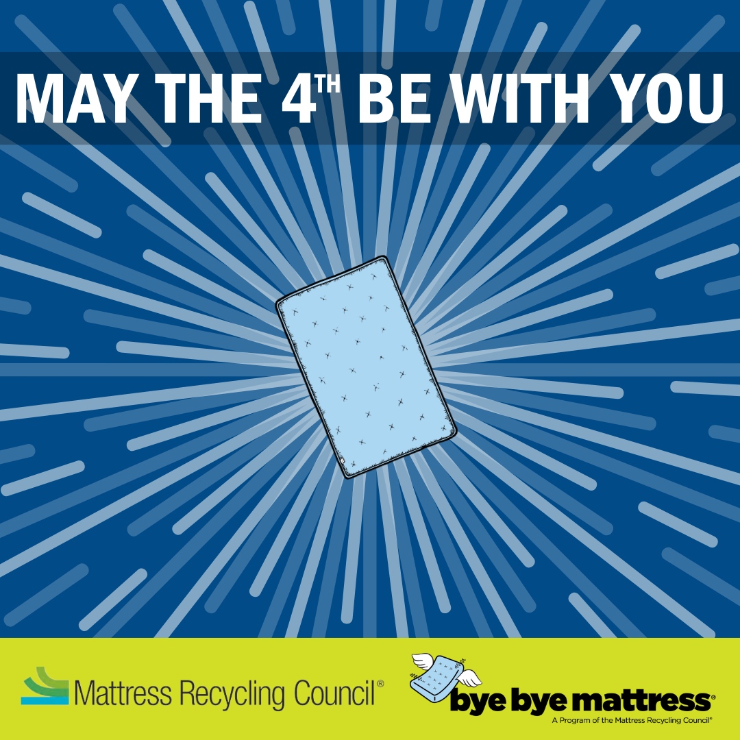 💚 May the 4th be with you, and with our planet! #MattressRecycling