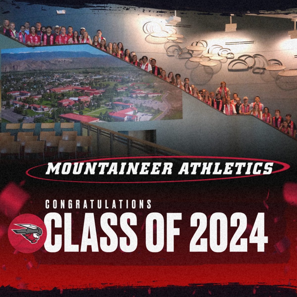 Join us in congratulating the Mountaineer Athletics Class of 2024 on their graduation today! #ExcellenceElevated #7723ft #grads #graduation