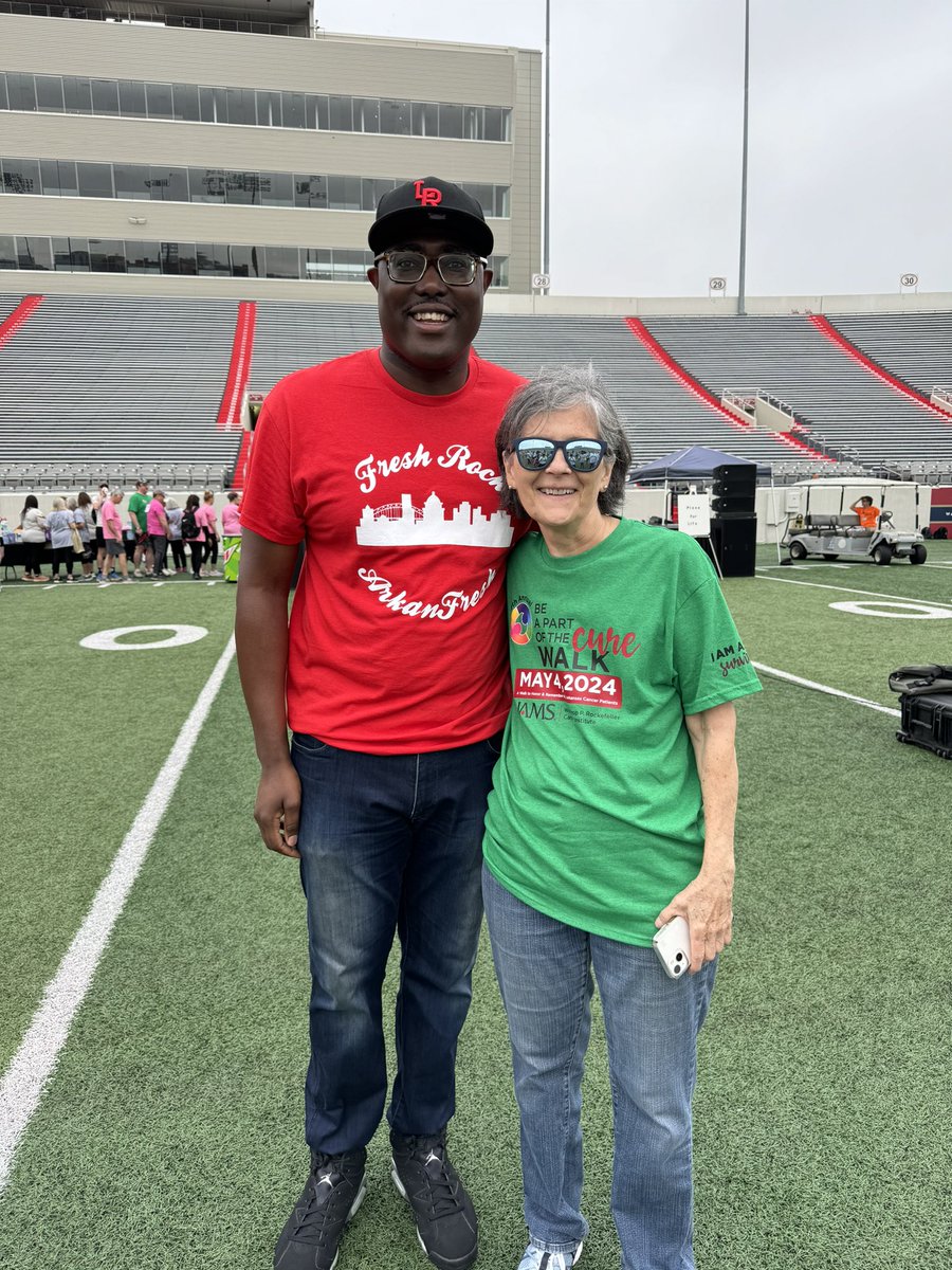 Started the morning supporting cancer survivors, those battling cancer, and our loved ones who give all of us a reason to continue the fight to find a cure to cancer at @uamshealth’s 4th Annual Be a Part of the Cure Walk today!#BeAPartOfTheCureWalk