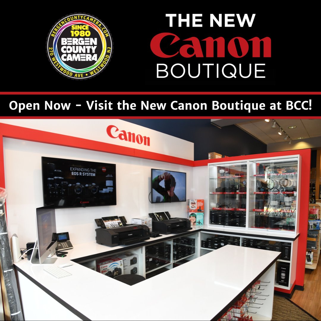 The New Canon Boutique at Bergen County Camera is open now! 

#bergencountycamera #shoplocal #shopsmallbusiness #canon #photography #newjerseyphotographers #newjersey #canonphotography #landscapephotography #wideangle #canonrf