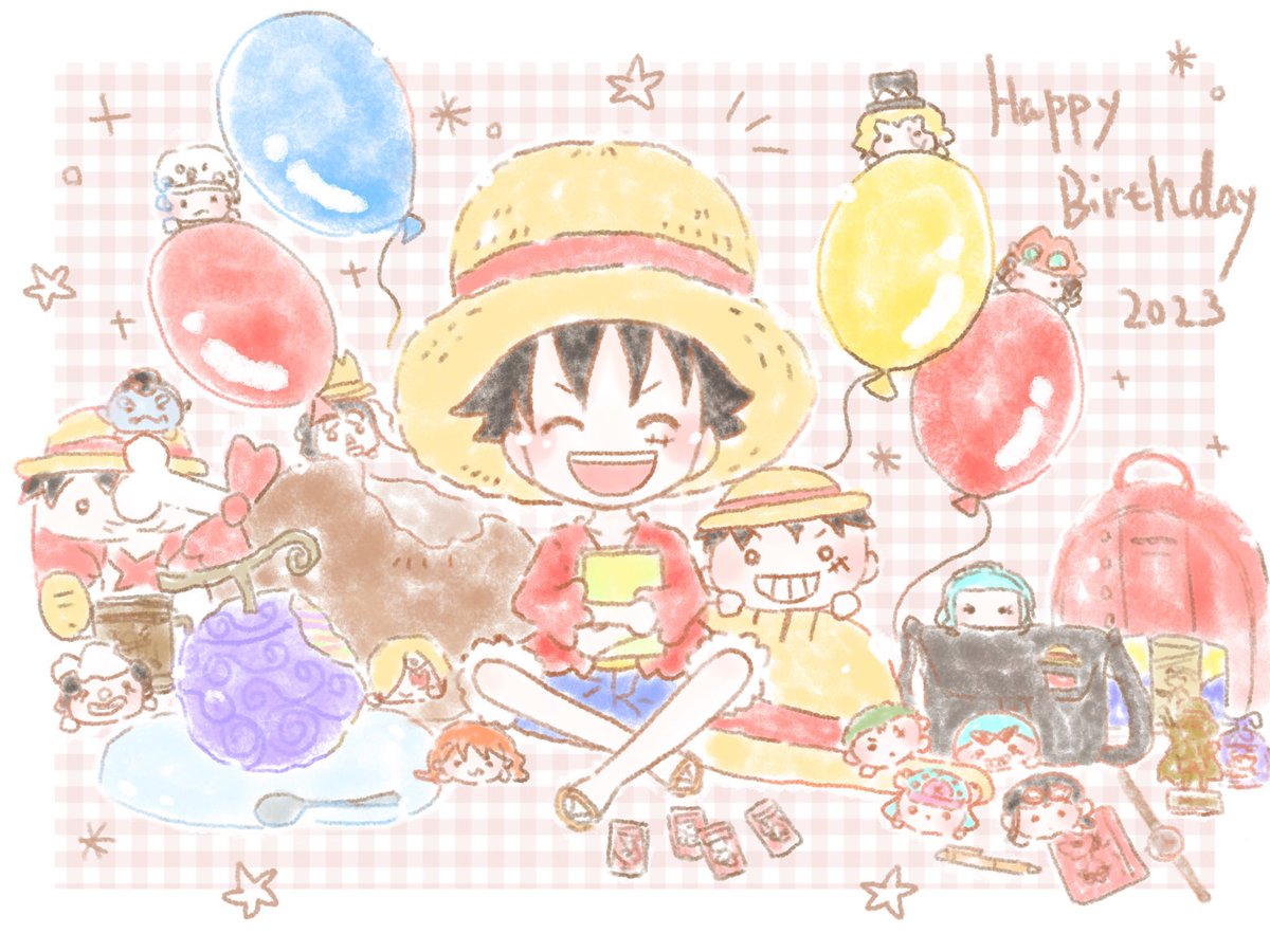 ハピバ！！
 #ルフィ誕生祭2024