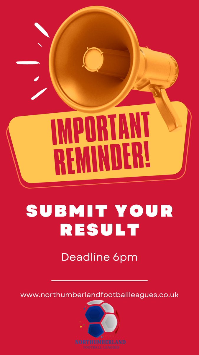 nfleagues's tweet image. Don't forget to submit your result/postponement before 6pm