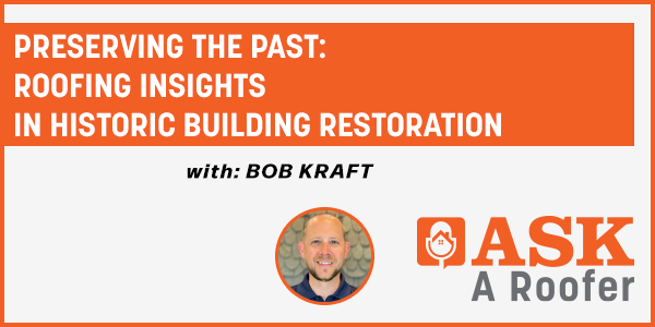 Preserving the architectural integrity of historic structures requires specialized knowledge when it comes to roofing. Join us as we discuss the best practices involved in restoring roofs on historic buildings with industry experts

askaroofer.com/podcast/preser…

#AskARoofer