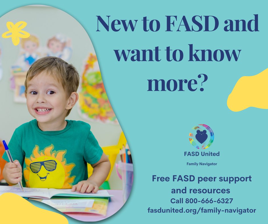 FASD can initially seem overwhelming, but we're here to help you feel seen, heard, and understood on your journey. Contact our confidential, free, FASD-informed Family Navigators. 💻fasdunited.org/family-navigat… 📞800-666-6327