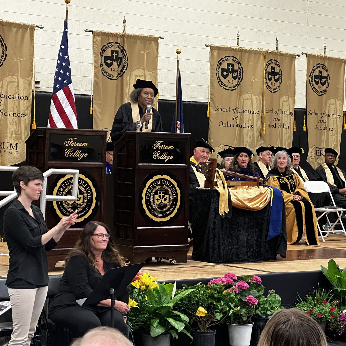 Lieutenant Governor of the Commonwealth of Virginia, the Honorable Winsome Earle-Sears tells students that there is “a thing to be done” and that they should strive for greatness.