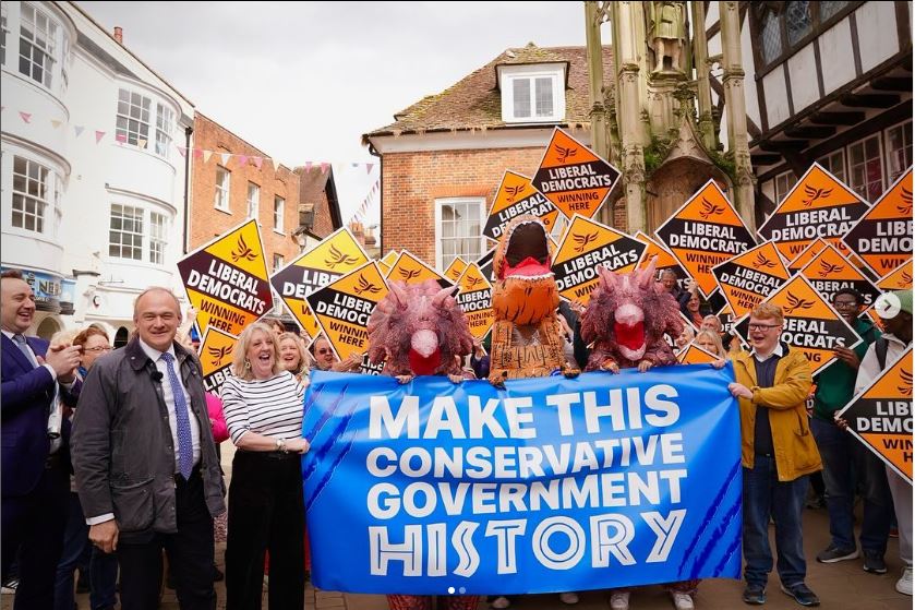 Liberal England... Ed Davey and the Dinosaurs: The cheesy Lib Dem post-election stunt is in liberalengland.blogspot.com/2024/05/ed-dav…