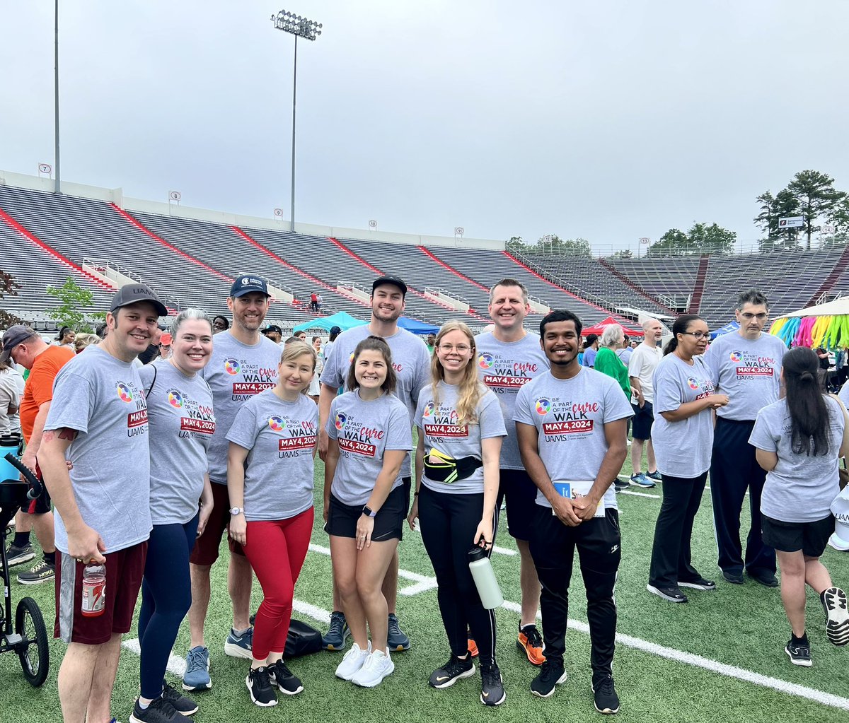 This morning we walked to support cancer research at @uamscancer 🧫
#WalkForACause #SupportCancerResearch #CancerAwareness
#FightCancer
#HealthcareFundraiser
#MakingADifference