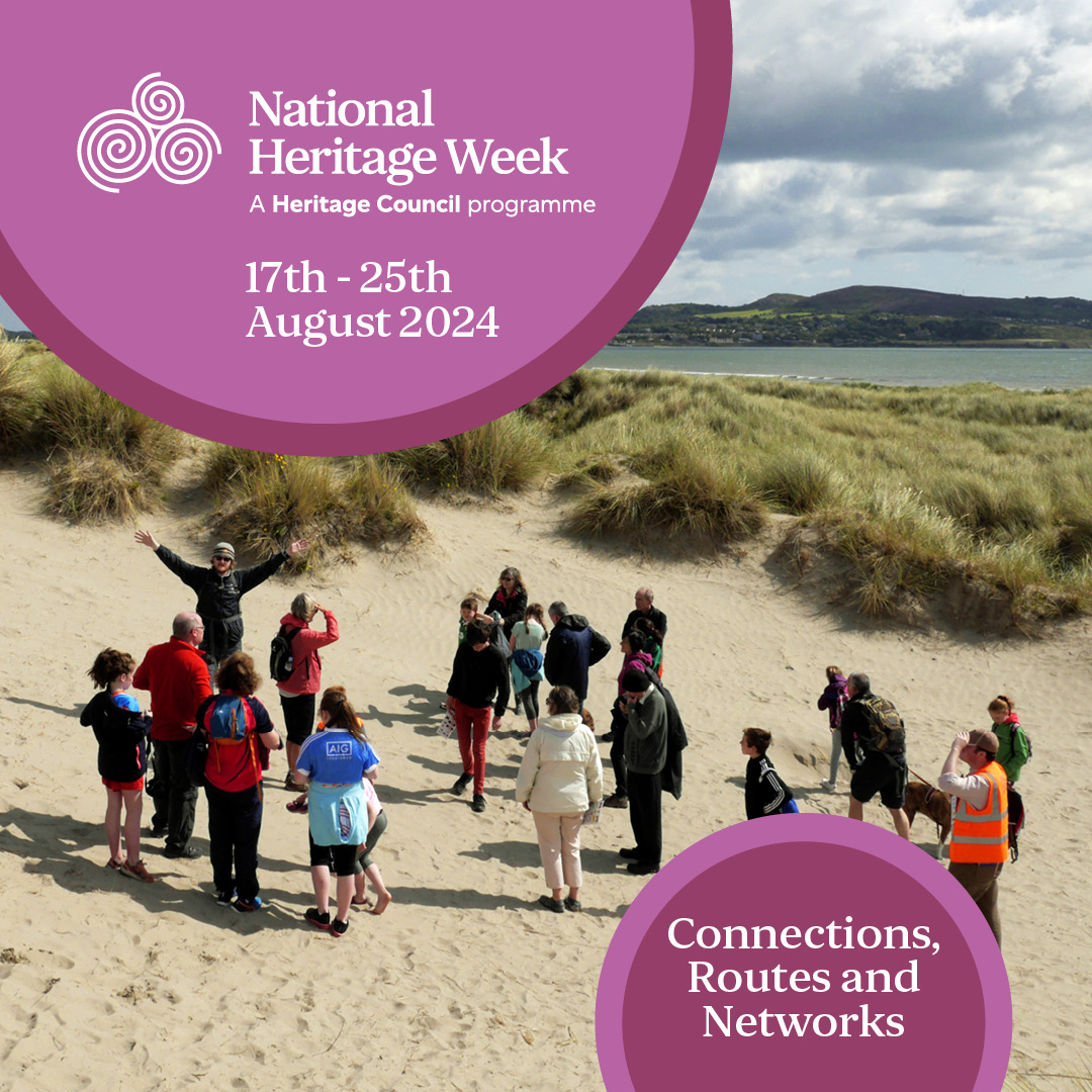 Get ready for #HeritageWeek2024! 17-25 August 2024. Explore 'Connections, Routes, and Networks'—celebrate links in our heritage. Find out more here: heritageweek.ie/news/national-…