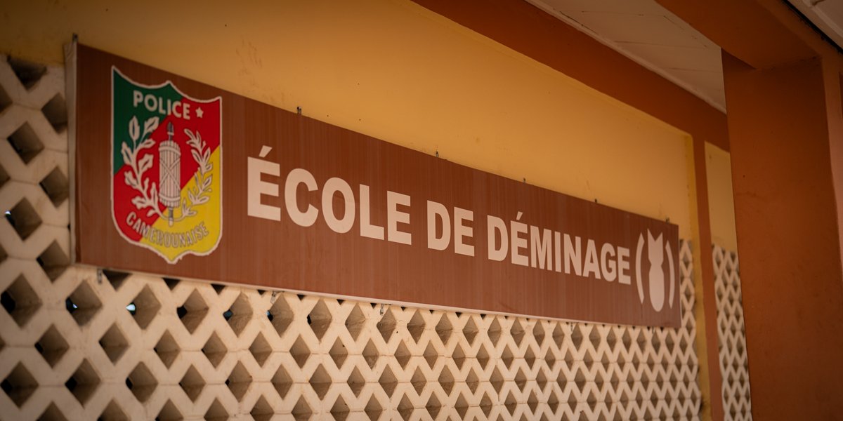 2/4 At their request, and with the support of @CdCMAE of @francediplo_EN, @FRauCameroun and Geomines 🇫🇷 have set up a mine clearance training program for Cameroonian security forces 🇨🇲 for a period of 3 years.
