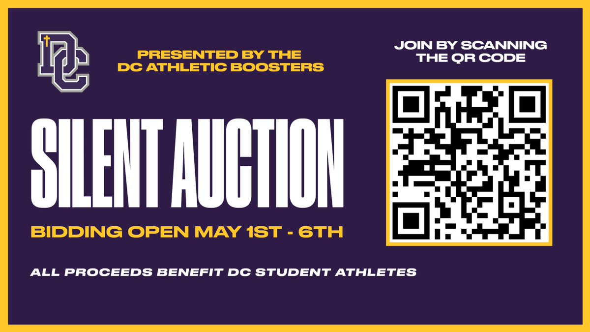 Our online silent auction will close at 11:59pm on Monday night. Bid online 2DY to support DC Athletics: charityauctionstoday.com/e/5031 Go Warriors!!