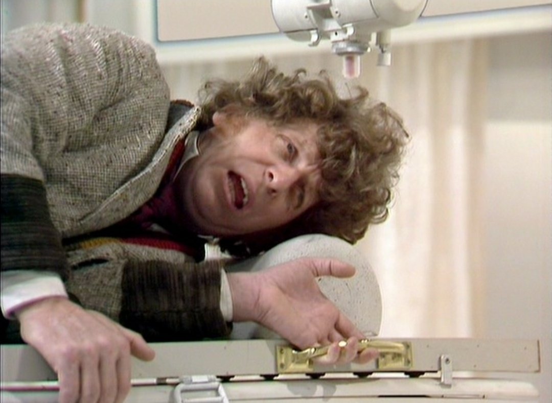 Tom Baker in 'The Invisible Enemy'. #TomBaker #DoctorWho #FourthDoctor