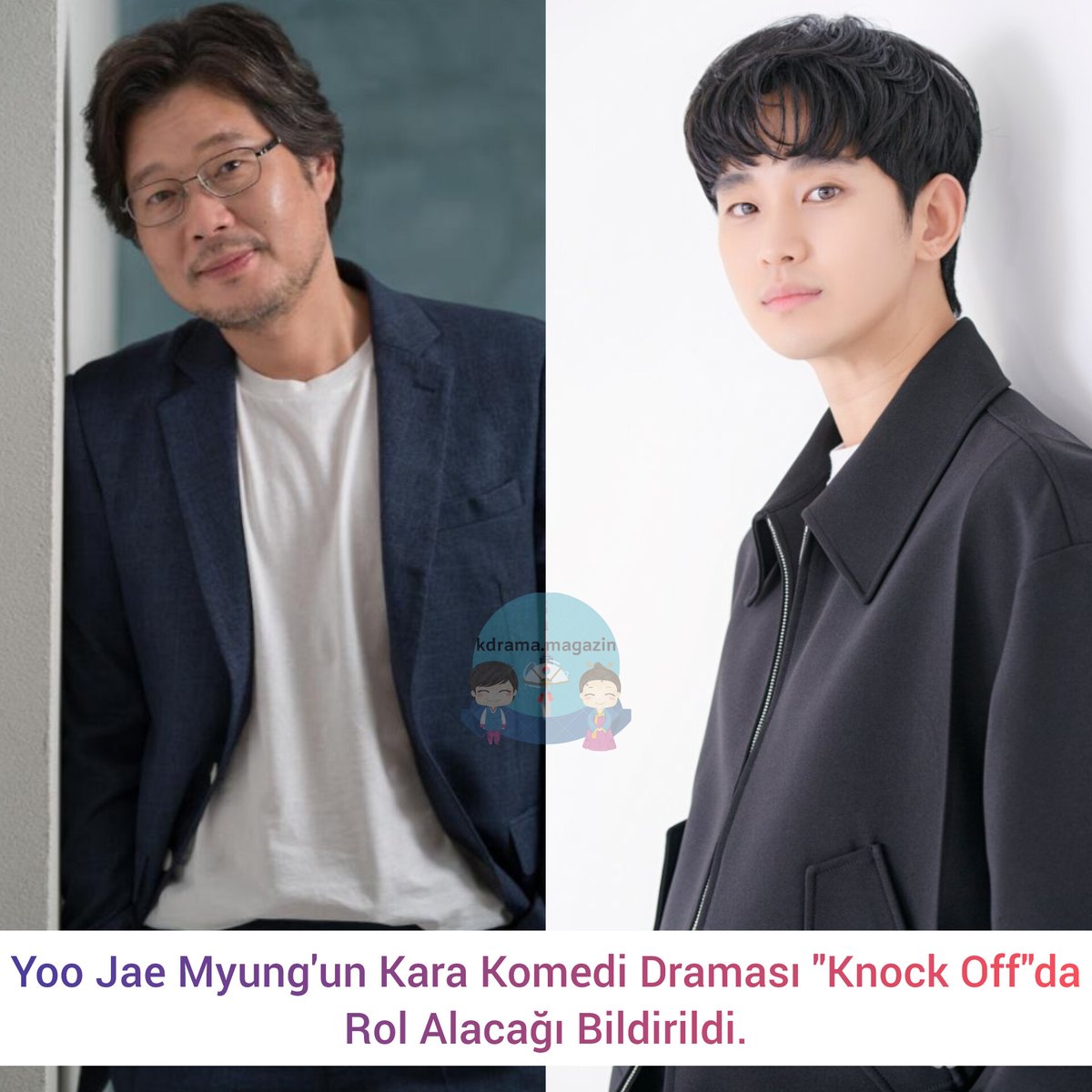 #YooJaeMyung'un Kara Komedi Draması #KnockOff'da Rol Alacağı Bildirildi.