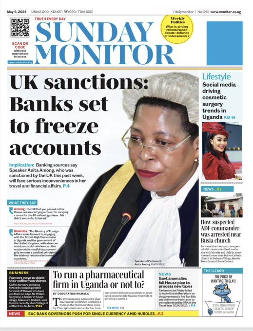 Grab a copy of the Sunday Monitor to see if the speaker does not really own a 'pussycat in the UK' 📰: @DailyMonitor