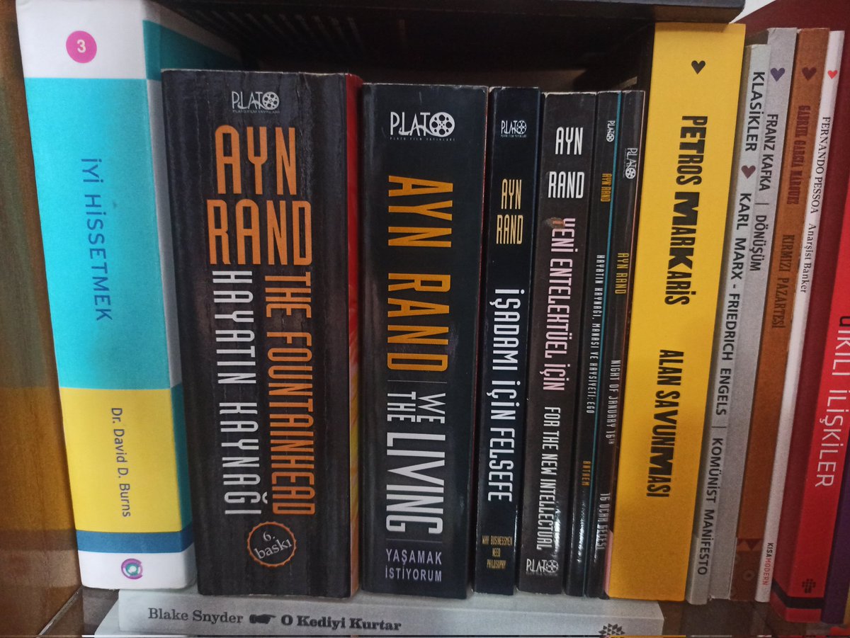 Beni Ayn Rand ile tanıştırdığın ve sevdirdiğin için çok teşekkürler @msikkofield Cemre kardeşim 

- Hayatın Kaynağı 
- Yaşamak İstiyorum
- Ego
- 16 Ocak Gecesi 
Kitaplarını okudum beğendim ve sana da acil şifalar diliyorum. Ekt başarılı bir sonuç verir inşallah.
