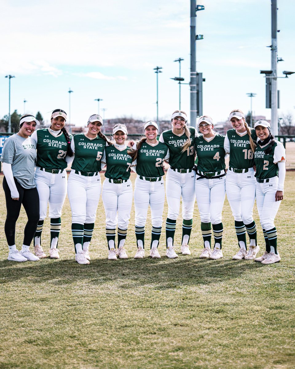 𝐒𝐞𝐧𝐢𝐨𝐫𝐬 🥎💚 Join us at Ram Field as we recognize our @CSUSoftball seniors & cheer them on vs. Boise State at 12 p.m.! 🐏 #Stalwart x #CSURams