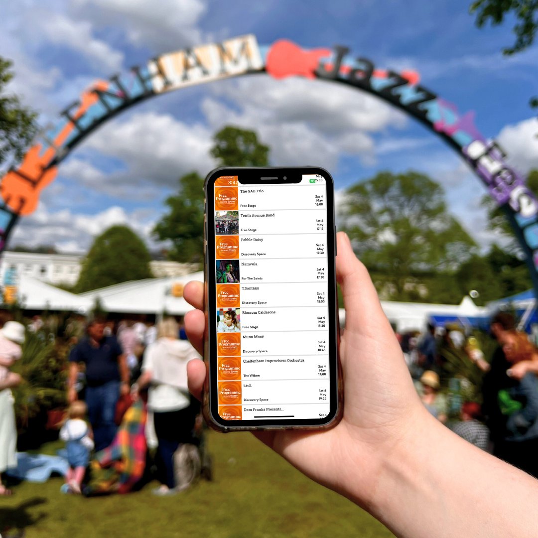 Download our Festivals app to stay on track 📱 Use the scheduler to mark your must-see events and get notified before they start Explore the complete free '...around town' programme, thanks to @CheltenhamBID, for pub crawl planning. Don't miss a beat! cheltenhamfestivals.com/app