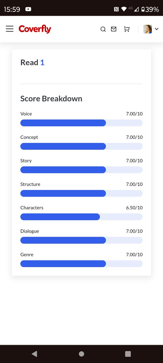 Moop! My script did not get through to the quarterfinals of the Raindance scriptwriting competition. I received a breakdown for my entry and I have to say that, even though I did not get through, for my first sci-fi short I don't think it was too bad. #AmWriting #WritingCommunity