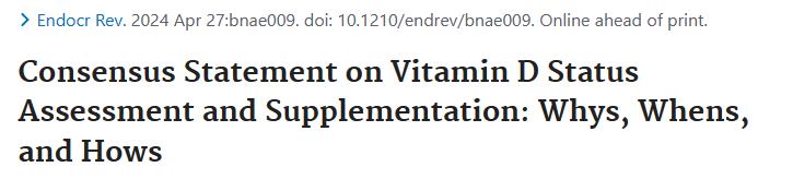 pubmed.ncbi.nlm.nih.gov/38676447/ 🟢OPEN ACCESS🟢 Esperado consenso sobre vitamina D -- 🧵 @sociedadSEEN