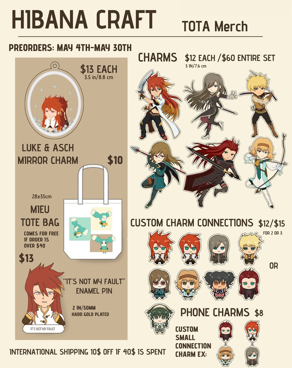 Tales Of The Abyss Merch! (PRE-ORDER IS OPEN) Open thread for google docs form! #Talesoftheabyss #Talesofseries