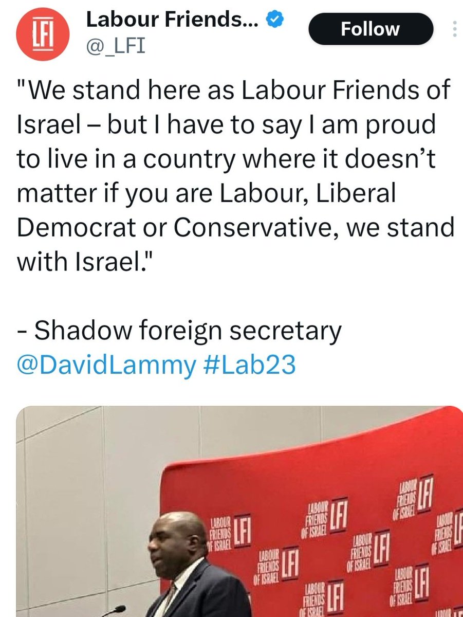 In 2014-2015, David Lammy was given £30,000 by Israeli lobbyist Sir Trevor Chinn. In November 2023, Lammy also received £70,000 from another Israeli lobbyist, Gary Lubner, eight days before Lammy abstained in the ceasefire vote. #LammyOut