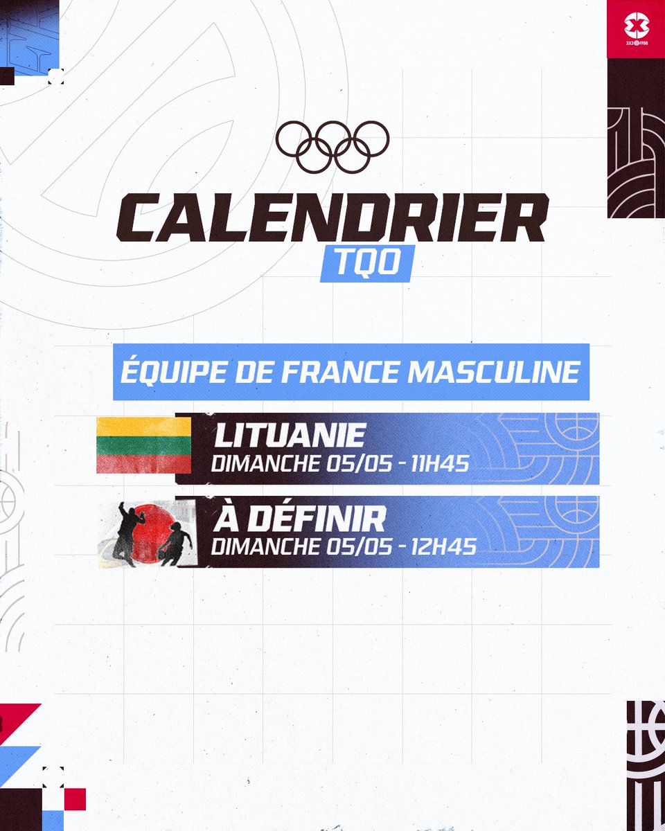 Deux matchs pour un ticket olympique ✨🇨🇵

La France est en demi-finale du Tournoi de Qualification Olympique (TQO) de Utsunomiya ⚔️

📺 en direct sur @lachainelequipe