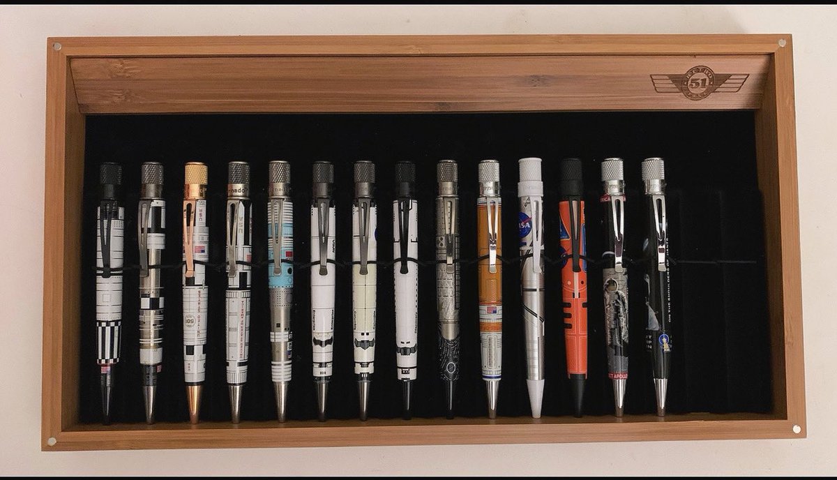 Thanks to Robert Pearlman from @collectspace for sharing his Retro space collection with us. Have a great weekend and May the 4th be with you!
.
.
#retro1951 #retro51 #retro51pens #space #spacetheme #spacepen #maythe4thbewithyou #penaddict