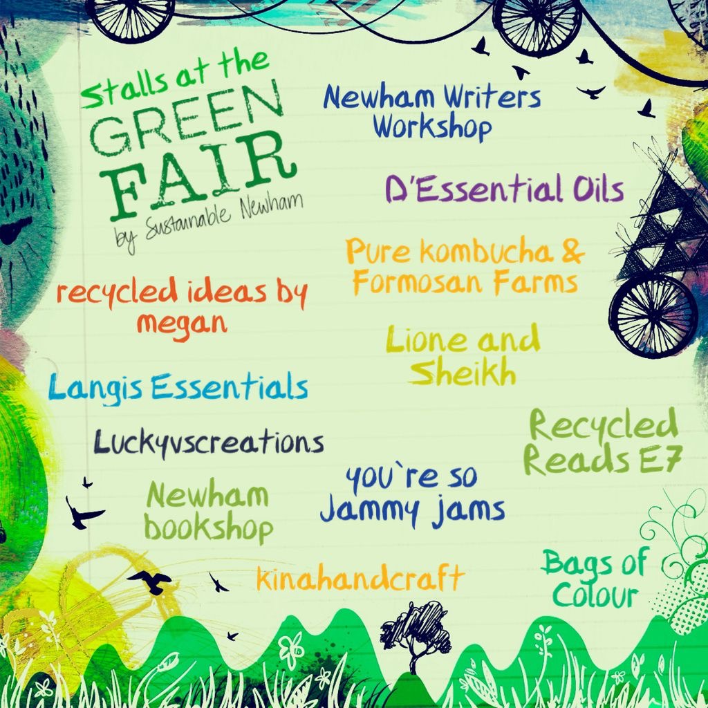 Have a look at some of the amazing organisations and eco-businesses joining us this Bank Holiday Monday at @WestHamParkE7 for our Green Fair 🎊🌳🥗🎸🫖✨ THANK YOU everyone 🙌 Whatever the weather we are so ready for this! Come join us!