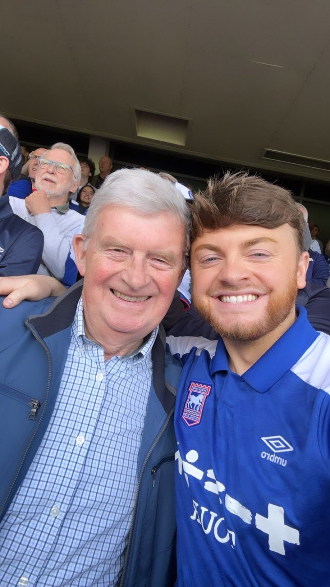 Asked my Grandad where that ranks in his lifetime of supporting #ITFC He’s seen us be Champions of England, win the FA Cup and win the UEFA Cup. “This one’s the best. Because I got to do it with you” Football 💙