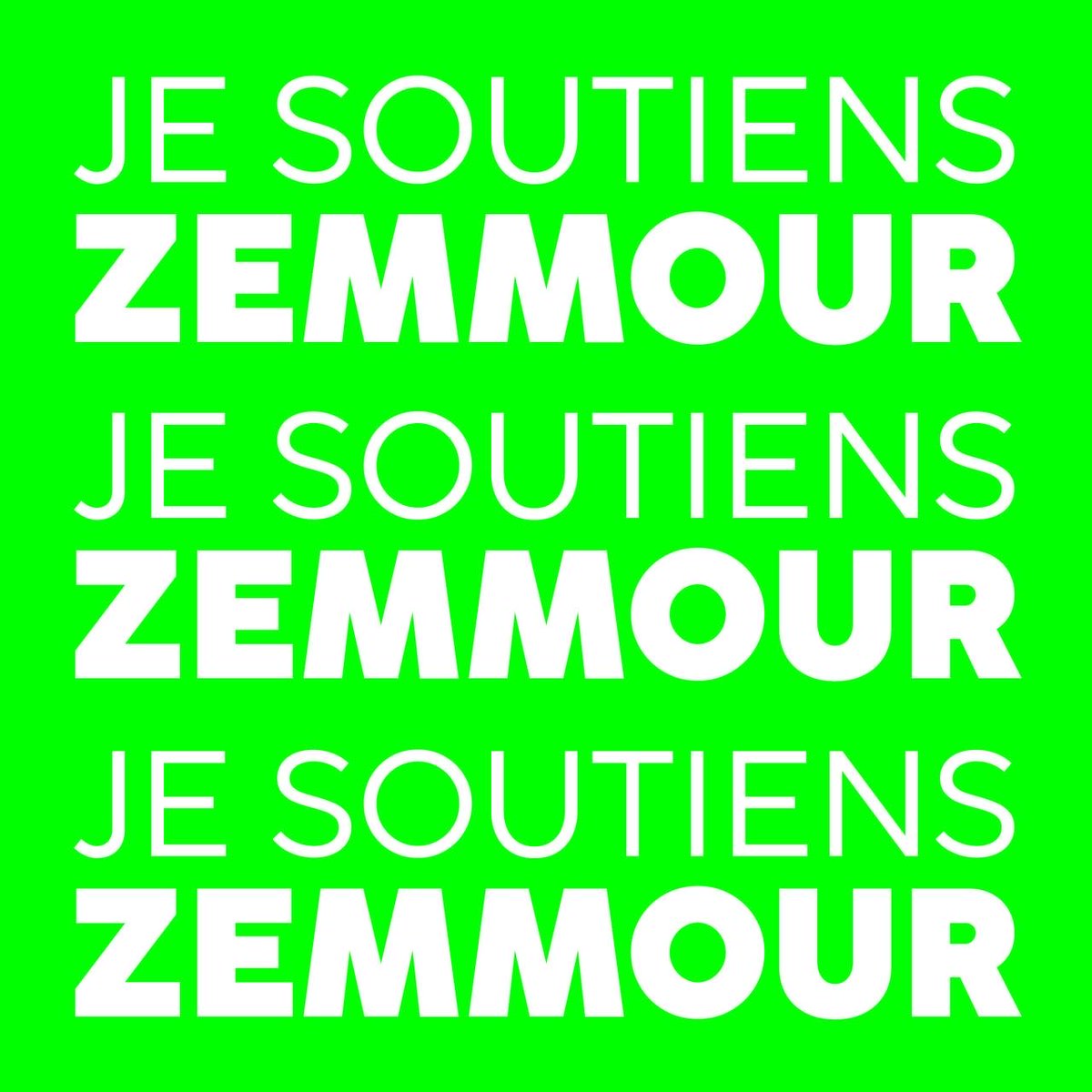 Face au renoncement national  #JeSoutiensZemmour