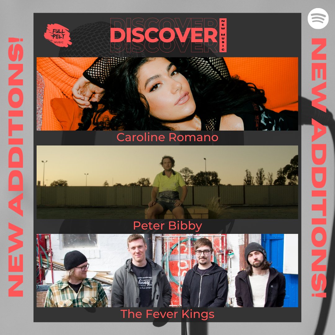 Full Pelt Music (@fullpeltmusic) on Twitter photo NEW ADDITIONS to our 'Discover' New Music Playlist!
<a href="/CarolineRomano/">Caroline Romano</a> - 'Doesn't Matter'
#peterbibby - 'Terracotta Brick'
<a href="/TheFeverKings/">The Fever Kings</a> - 'Nowhere To Hide'
Listen, Follow & Discover your new favourite act 👇
tinyurl.com/5n748y5k NEW ADDITIONS to our 'Discover' New Music Playlist!
<a href="/CarolineRomano/">Caroline Romano</a> - 'Doesn't Matter'
#peterbibby - 'Terracotta Brick'
<a href="/TheFeverKings/">The Fever Kings</a> - 'Nowhere To Hide'
Listen, Follow & Discover your new favourite act 👇
tinyurl.com/5n748y5k