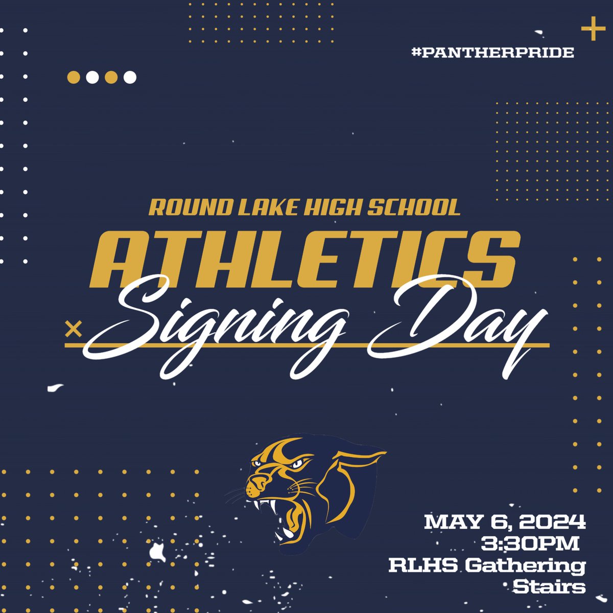 Join us this Monday, May 6 in the Gathering Stairs at 3:30pm. We will have a short celebration to recognize our Senior athletes who have committed to continue to play the sport they love in college! All are welcome! #WeAreRL #PantherPRIDE #signingday #committmentday