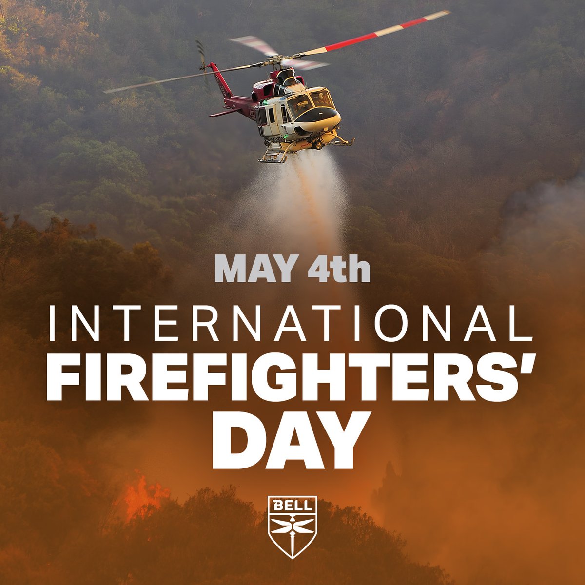 Happy International #Firefighters Day! We're honored to support your missions. #publicsafety #internationalfirefightersday #bellflight