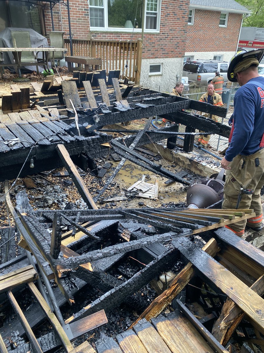 Box 5403 “A” Platoon <a href="/GoshenFireCo/">Goshen Fire Company</a> were dispatched to a dwelling fire. Eng 54-1 arrived and found a deck burning. Crews extinguished the fire and overhauled. Ladder 56 checked for extension. thanks to the assist companies