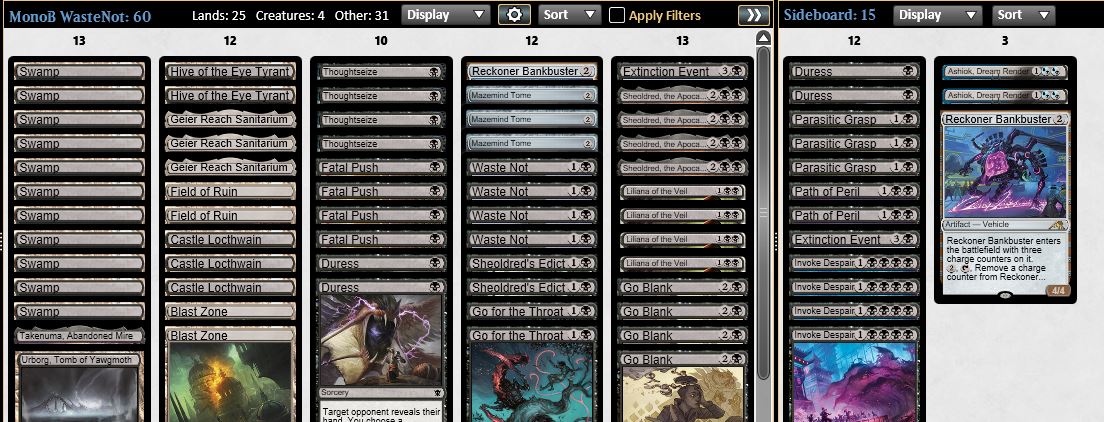 #PioneerMagic #WasteNot

Quick 0-2 drop in the mtgo super qualifier 😅

Mus :
RB Demonic Pact Offering 1-2
UR Phoenix 1-2

No idea on the first deck and Phoenix oppo having the nuts. Tbh not sure If I should board in Ashiok against Phoenix.
