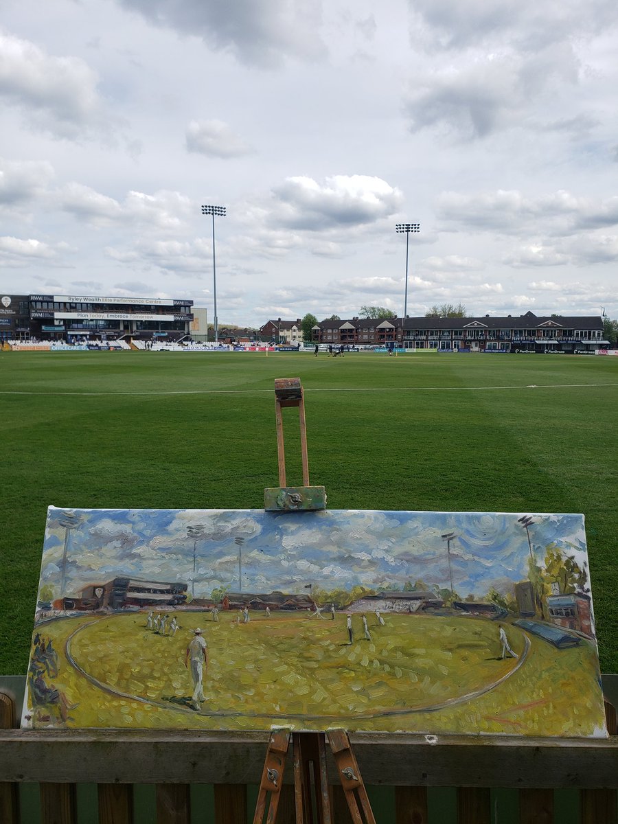 Tea! @DerbyshireCCC vs @SussexCCC @CountyChamp 🏴󠁧󠁢󠁥󠁮󠁧󠁿🏏🎨 #wearederbyshire #gosbts #dccc