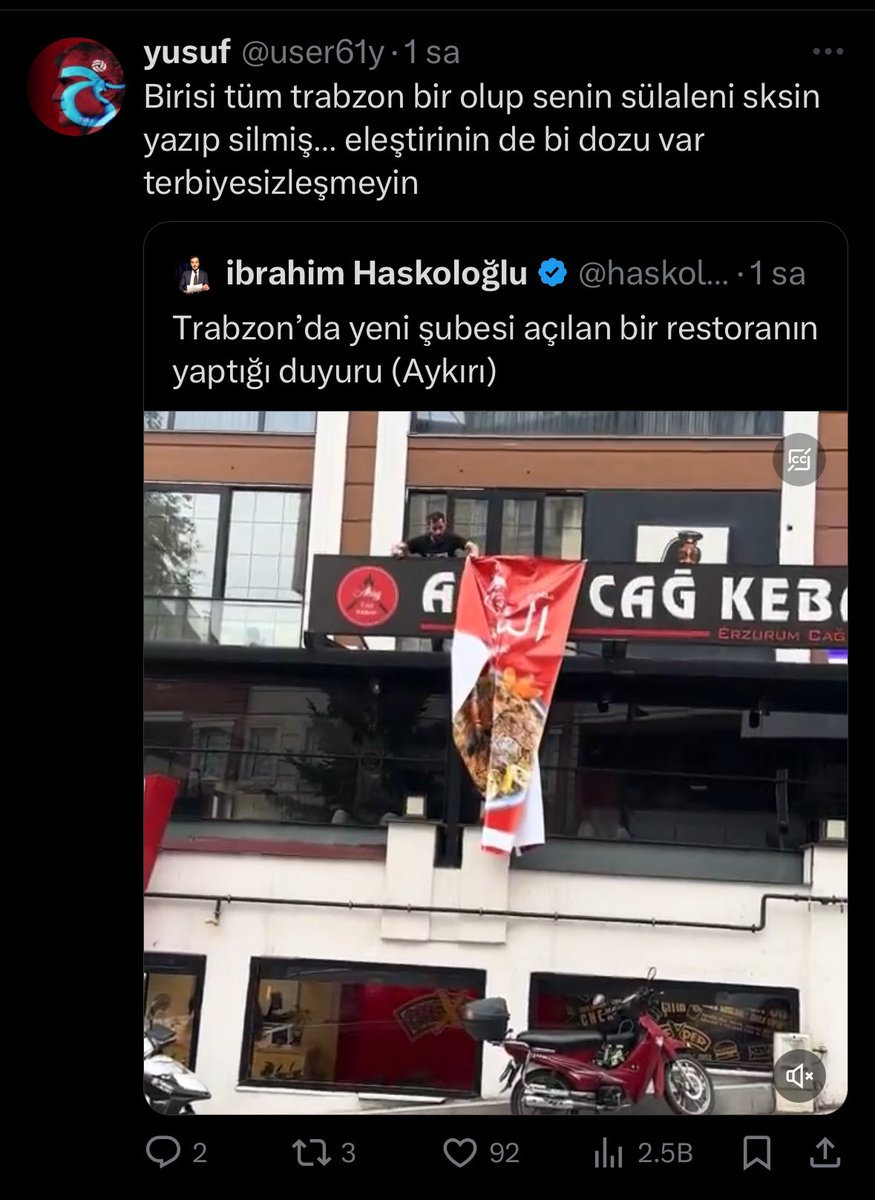 Türkiye’nin her bölgesiyle ilgili haber yapıyoruz ancak sadece Trabzon ile ilgili haber yaptığımızda bu şekilde küfürler yiyoruz. 

Gerçekten yazık.