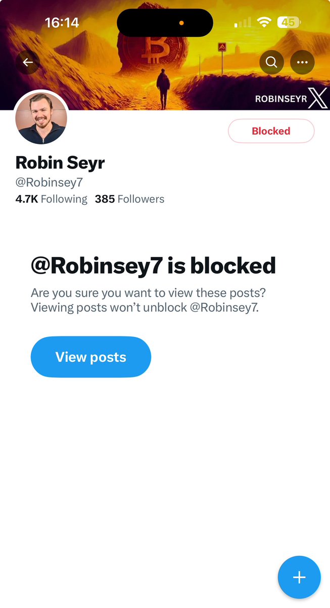 Another fake account blocked and reported. 5th one today but 2nd one pretending to be @RobinSeyr I'll give these fakers no space or time here.