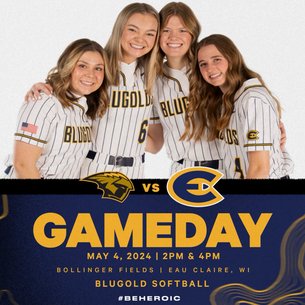 Wrappin' up the regular season at home! 🥎 We take on UW-Oshkosh for the final home games of 2024 and we're celebrating Alumnae Day! Come on down to Bollinger Fields or follow along at blugolds.com! #BeHeroic