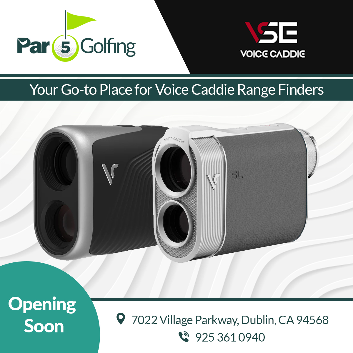 #Par5Golfing is going to be your primary go-to shop for #VoiceCaddie #rangefinder in Dublin, CA. Opening soon. Stay tuned! 

#golf #golfing #golfevent #golftravel #golfclub #golfpro #golfer #golffun #golftraining #golfstore #PGA #tour #masters