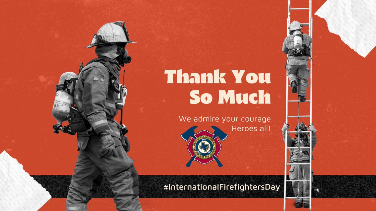 Today is International Firefighters Day. Let’s use this as an opportunity to say thank you to those who are always there on our worst day. #InternationalFirefightersDay