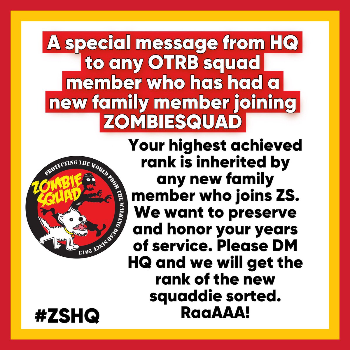 This year we have decided the following to help to continue the hard work at the level achieved 🫡 #ZSHQ