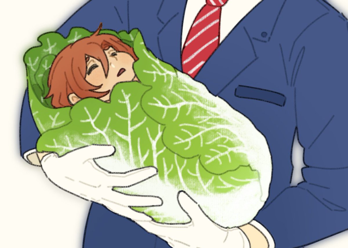 I was cutting lettuce and thinking abt chuuya like everyone else does when I was hit with the thought of dad adam holding baby lettuce chuuya in his arms