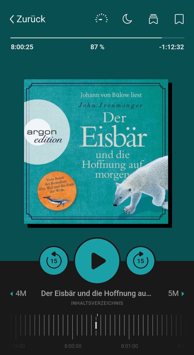 #Reading #audiobook

'Was war das für ein Tag, um nach St. Piran zurückzukehren.'

Der Eisbär und die Hoffnung auf morgen

Autor/in:
John Ironmonger

#Buchbeginn #booklovers
#BooksWorthReading #readingcommunity