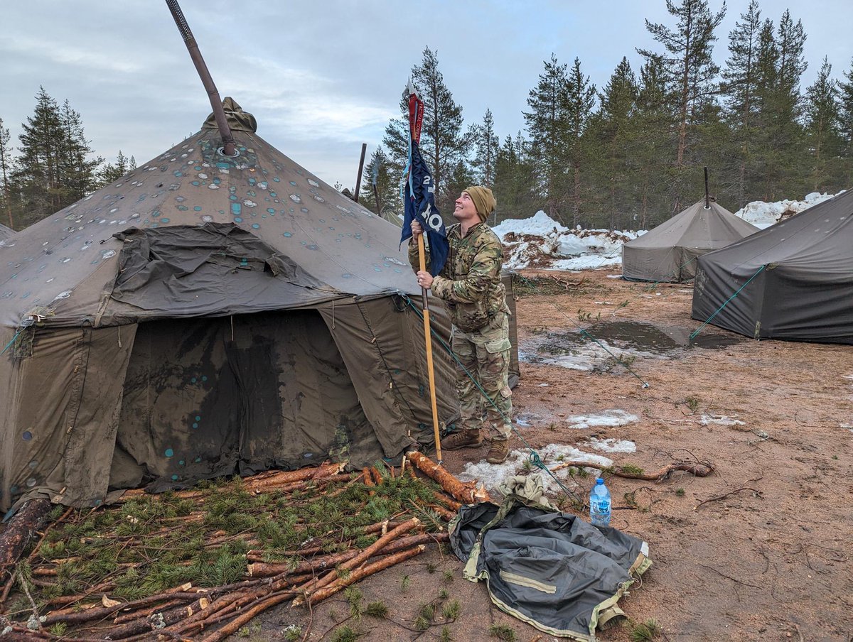 It’s officially time to start exercise Northern Forest with our NATO partner Finland 🇫🇮, we will be #StrongerTogether! 

Equipment has arrived and @3_10MTNPatriots are setting up camp! 

#DefenderEurope #ImmediateResponse

@FORSCOM @VCorps @USArmy @USArmyEURAF @US_EUCOM