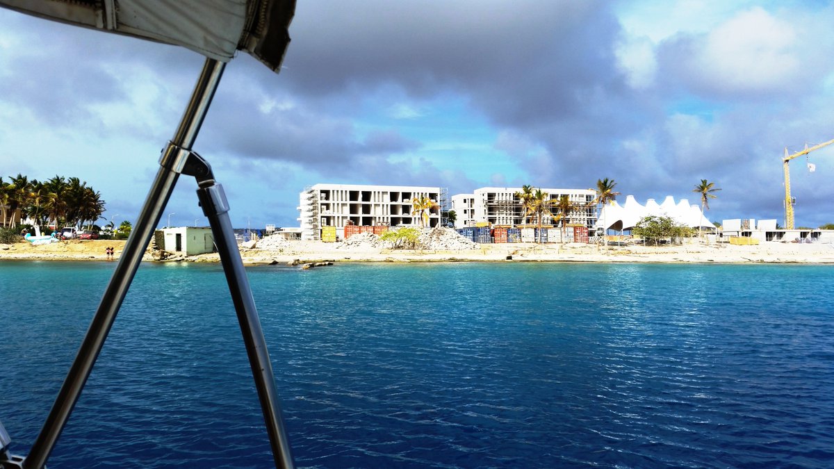 A View from Shores of Scenic Bonaire Island in Caribbean Netherlands, The Netherlands, European Union (EU)