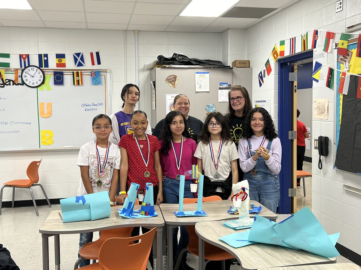 MsDelaney504's tweet image. Challenge One! @Escamilla_AISD took 1st place; holding 130 pennies and 2nd place; holding 53 pennies🎉 #DOD2024
