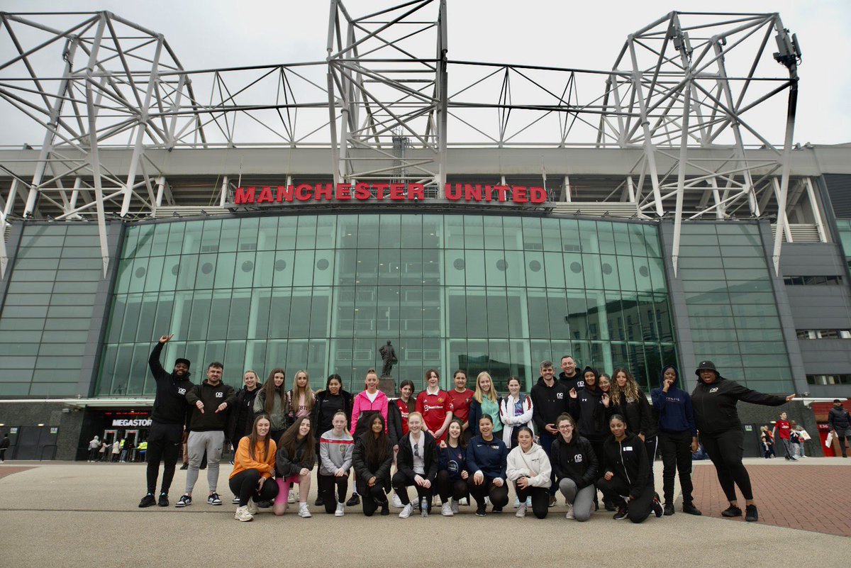 The Theatre of Dreams!

After successfully completing their Level 1 qualification 🎉 the girls have taken a quick pit stop to Old Trafford 🏟️ 

Next stop, a well deserved bit of free time for shopping & food!

#BeyondTheBall @FundForIreland